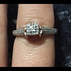 Diamond ring 925+10k